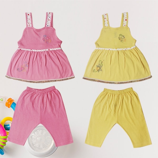 Jo kids wear Baby Girl Cotton Dress Set (Top and Pant)_1018