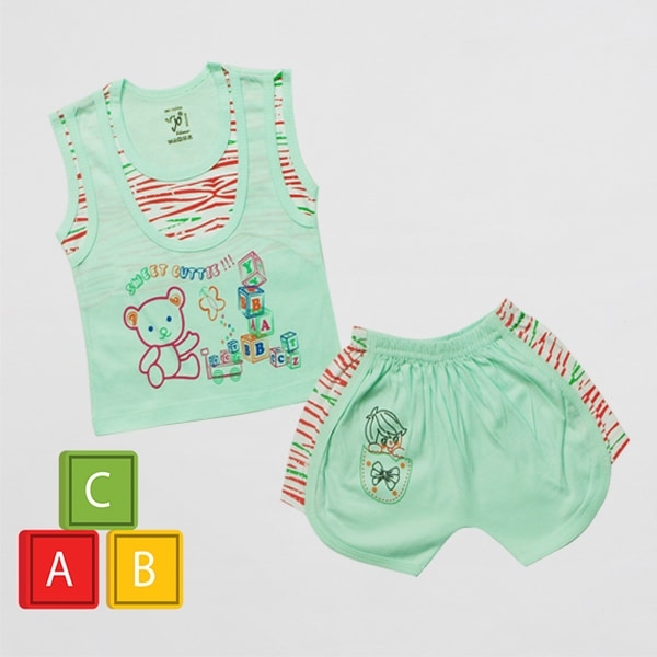 Jo kids wear Baby Boy Cotton Dress Set (Top and Shorts)_5115