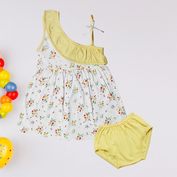 Jo kids wear Baby Girl Cotton Dress Set (Frock and Panties)_5122