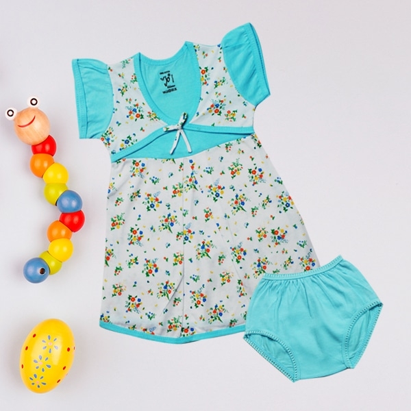 Jo kids wear Baby Girl Cotton Dress Set (Frock and Panties)_5124