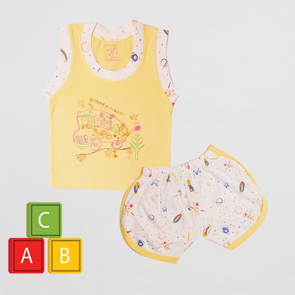 Jo kids wear Baby Boy Cotton Dress Set (Top and Shorts)_5131