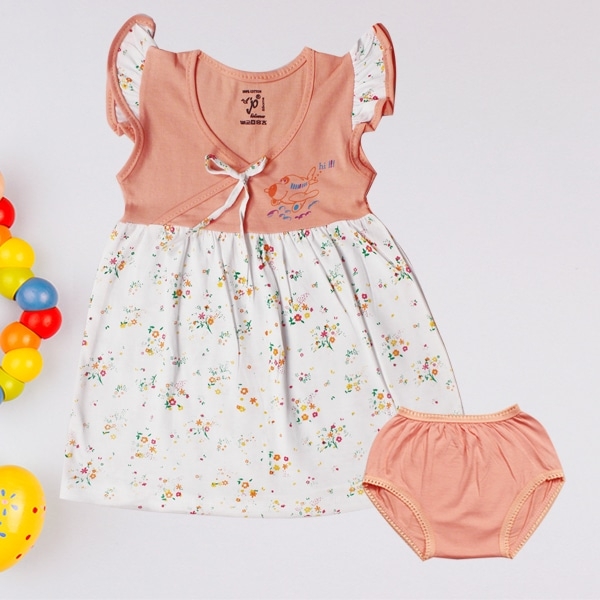 Jo kids wear Baby Girl Cotton Dress Set (Frock and Panties)_5134